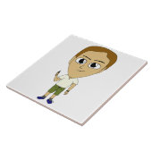 チビ（小さくかわいく書いた感じ） タイル (側面)