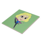 チビ（小さくかわいく書いた感じ） タイル (側面)