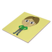 チビ（小さくかわいく書いた感じ） タイル (側面)