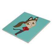 チビ（小さくかわいく書いた感じ） タイル (側面)