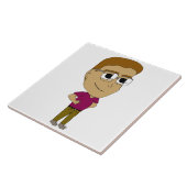 チビ（小さくかわいく書いた感じ） タイル (側面)