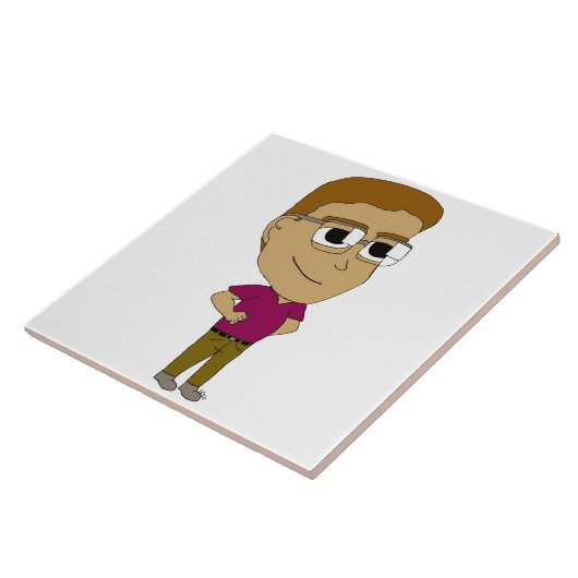 チビ（小さくかわいく書いた感じ） タイル (側面)