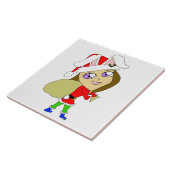 チビ（小さくかわいく書いた感じ） タイル (側面)