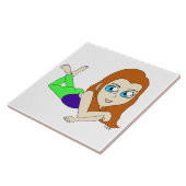 チビ（小さくかわいく書いた感じ） タイル (側面)