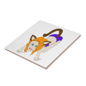 チビ（小さくかわいく書いた感じ） タイル (側面)