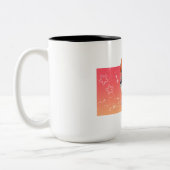 チビ(小さくかわいく書いた感じ)タイ – マグカップ! ツートーンマグカップ (左)