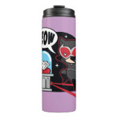 チビ（小さくかわいく書いた感じ）ダイヤモンドを盗むキャットウーマン タンブラー (正面)