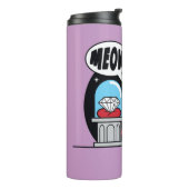 チビ(小さくかわいく書いた感じ)ダイヤモンドを盗むキャットウーマン タンブラー (回転左)