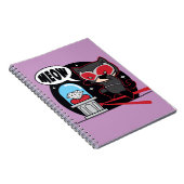 チビ(小さくかわいく書いた感じ)ダイヤモンドを盗むキャットウーマン ノートブック (右側)