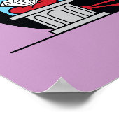 チビ（小さくかわいく書いた感じ）ダイヤモンドを盗むキャットウーマン ポスター (角)