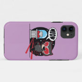 チビ（小さくかわいく書いた感じ）ダイヤモンドを盗むキャットウーマン Case-Mate iPhoneケース (裏面(横))