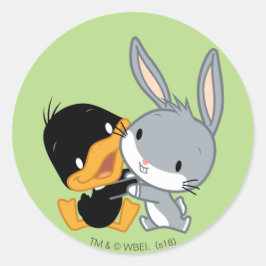 チビ（小さくかわいく書いた感じ）ダフィーDUCK™ & BUGS BUNNY™ ラウンドシール