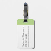 チビ(小さくかわいく書いた感じ)ダフィーDUCK™ & BUGS BUNNY™ ラゲッジタグ (裏面縦)