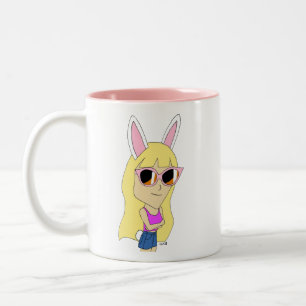 チビ(小さくかわいく書いた感じ) ツートーンマグカップ