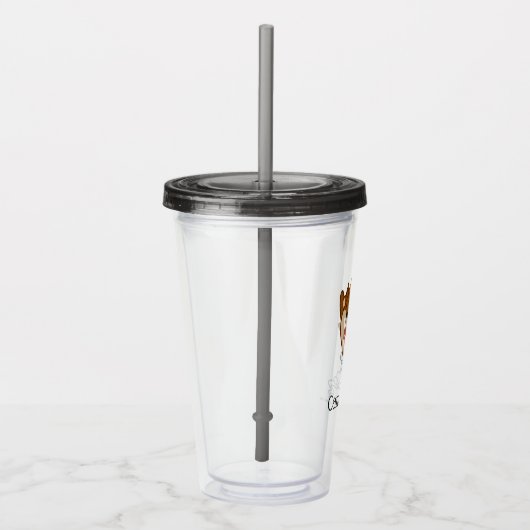 チビ（小さくかわいく書いた感じ）トルナドTAZ™ アクリルタンブラー (右)