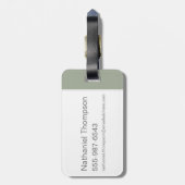 チビ（小さくかわいく書いた感じ）トルナドTAZ™ ラゲッジタグ (裏面縦)