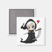 チビ（小さくかわいく書いた感じ）ニビアン磁石 – 死神 マグネット (正面/裏面)