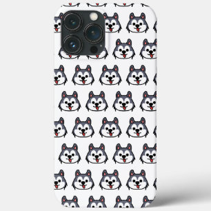 チビ(小さくかわいく書いた感じ)ハスキーパタン – 漫画の犬のスタイル iPhone 13 PRO MAXケース