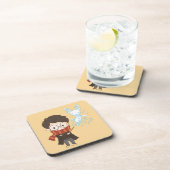 チビ(小さくかわいく書いた感じ)ハリーポッター™パトロナス コースター (右側)