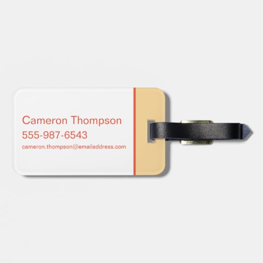 チビ(小さくかわいく書いた感じ)ハリーポッター™パトロナス ラゲッジタグ (裏面横)