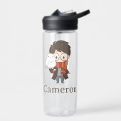 チビ(小さくかわいく書いた感じ)ハリーポッター™ & Hedwig ウォーターボトル (左面)