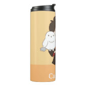 チビ(小さくかわいく書いた感じ)ハリーポッター™ & Hedwig タンブラー (回転左)