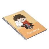 チビ(小さくかわいく書いた感じ)ハリーポッター™ & Hedwig ノートブック (右側)