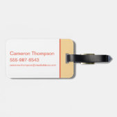 チビ(小さくかわいく書いた感じ)ハリーポッター™ & Hedwig ラゲッジタグ (裏面横)