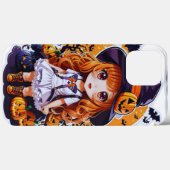 チビ(小さくかわいく書いた感じ)ハロウィーンスタイルかわいいハロウィンギフト Case-Mate iPhoneケース (裏面 (横))