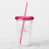 チビ（小さくかわいく書いた感じ）ハーマイオニー「いたずら管理中」 アクリルタンブラー (裏面)