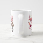 チビ（小さくかわいく書いた感じ）ハーマイオニー「いたずら管理中」 ジャンボコーヒーマグカップ (裏面)