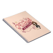 チビ(小さくかわいく書いた感じ)ハーマイオニー「いたずら管理中」 ノートブック (右側)