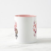 チビ(小さくかわいく書いた感じ)ハーマイオニー「いたずら管理中」 マグカップ (中央)