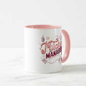 チビ(小さくかわいく書いた感じ)ハーマイオニー「いたずら管理中」 マグカップ (正面右)