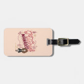 チビ(小さくかわいく書いた感じ)ハーマイオニー「いたずら管理中」 ラゲッジタグ (正面横)