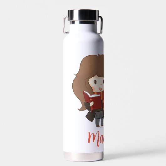 チビ（小さくかわいく書いた感じ）ハーマイオネグレンガパトロウス ウォーターボトル (正面)