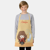 チビ(小さくかわいく書いた感じ)ハーマイオネグレンガパトロウス エプロン (着用した状態)