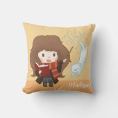 チビ(小さくかわいく書いた感じ)ハーマイオネグレンガパトロウス クッション (正面)