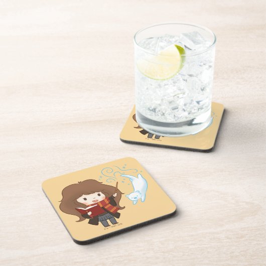 チビ（小さくかわいく書いた感じ）ハーマイオネグレンガパトロウス コースター (右側)