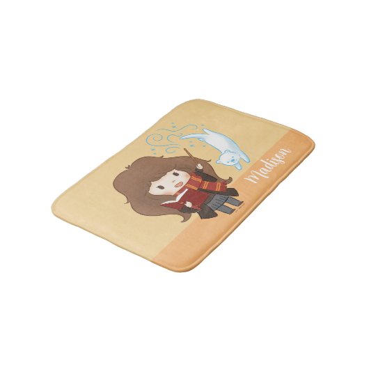 チビ（小さくかわいく書いた感じ）ハーマイオネグレンガパトロウス バスマット (アングル)