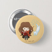 チビ(小さくかわいく書いた感じ)ハーマイオネグレンガパトロウス 缶バッジ (正面&裏面)