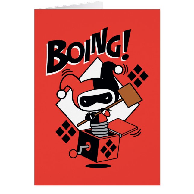 チビ（小さくかわいく書いた感じ）ハーレークインアボックス付きハンマー (正面)