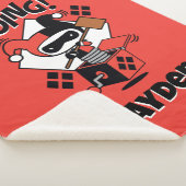 チビ(小さくかわいく書いた感じ)ハーレークインアボックス付きハンマー シェルパブランケット (3/4)