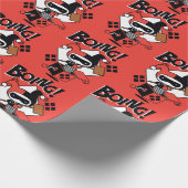 チビ(小さくかわいく書いた感じ)ハーレークインアボックス付きハンマー ラッピングペーパー (角)