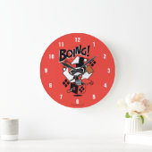 チビ(小さくかわいく書いた感じ)ハーレークインアボックス付きハンマー ラージ壁時計 (ホーム)