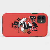 チビ(小さくかわいく書いた感じ)ハーレークインアボックス付きハンマー Case-Mate iPhoneケース (裏面(横))