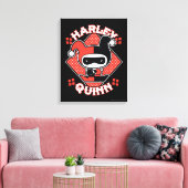 チビ(小さくかわいく書いた感じ)ハーレークインスプリット キャンバスプリント (インサイチュ (リビング))