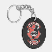 チビ(小さくかわいく書いた感じ)ハーレークインスプリット キーホルダー (正面左)