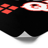 チビ(小さくかわいく書いた感じ)ハーレークインスプリット ポスター (角)