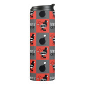 チビ(小さくかわいく書いた感じ)ハーレークイン市松模様にパターン タンブラー (回転左)